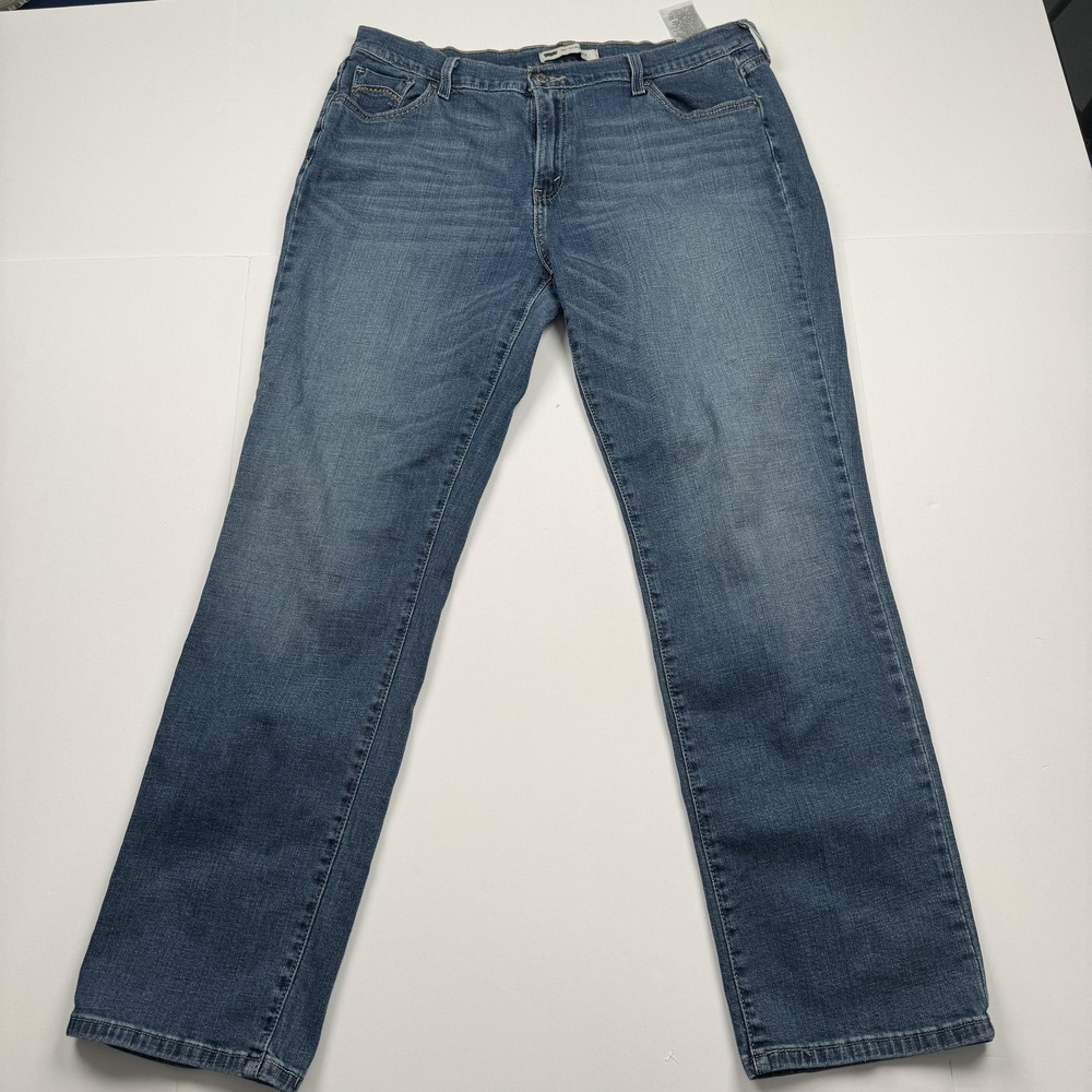 Levis 505 Jeans Mens 33x32 (35x29) Straight Leg Classic Medium Wash Denim